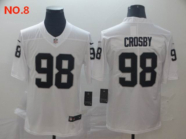 Men's Las Vegas Raiders 98 Maxx Crosby Jersey NO.8;